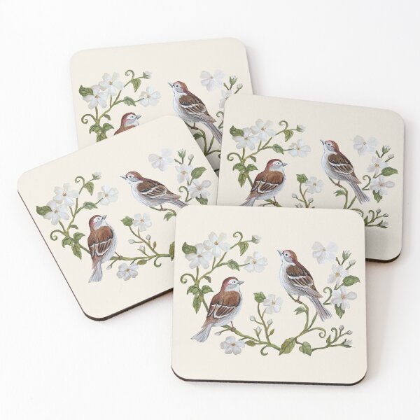 Item preview, Sparrows - Watercolor Painting designed and sold by jaymieclaireart.