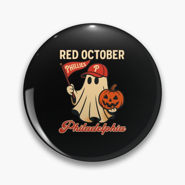 Item preview, Red October Philadelphia Baseball Halloween Ghost Pumpkin designed and sold by ViniBall.