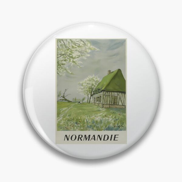 Item preview, Normandie Vintage Travel Poster designed and sold by braden-galina.