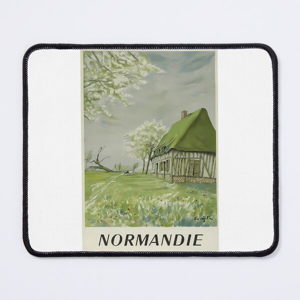 Item preview, Normandie Vintage Travel Poster designed and sold by braden-galina.