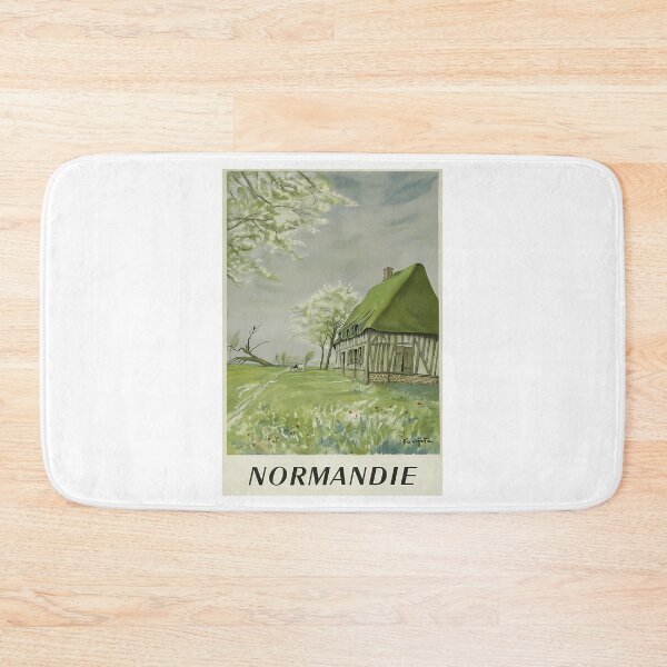 Item preview, Normandie Vintage Travel Poster designed and sold by braden-galina.
