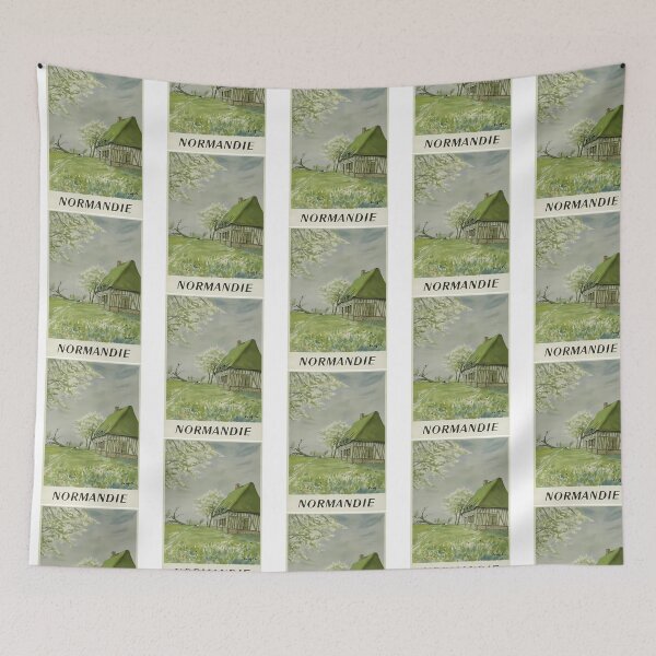 Item preview, Normandie Vintage Travel Poster designed and sold by braden-galina.