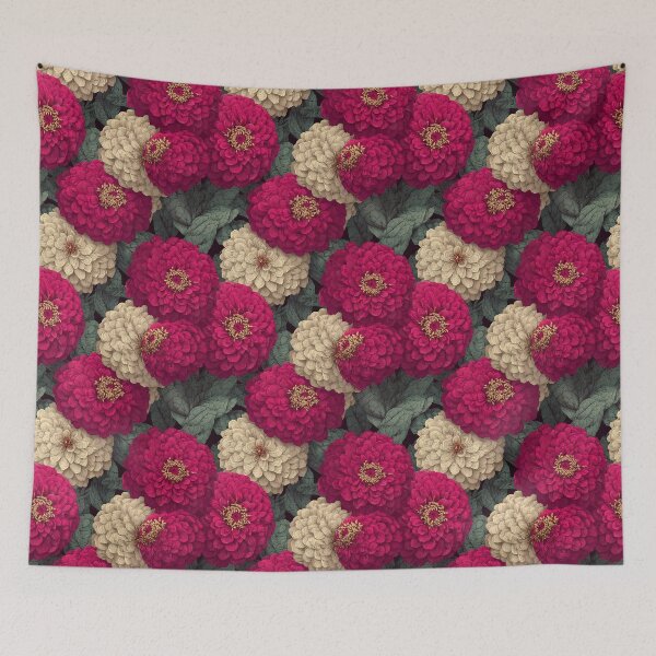 Item preview, Classic Zinnia Texture  - Birthday Flower Pattern - Birthday Gift Ideas designed and sold by RoyalStarsPatts.
