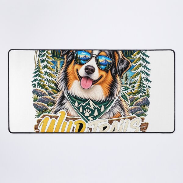 Item preview, Wild Trails Happy Tails Adventure Dog designed and sold by JANAWIYSTUDIO.