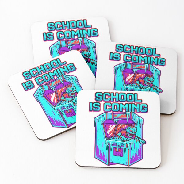 Item preview, School Is Coming Ice Zombie Pixel Art Arcade designed and sold by questark.