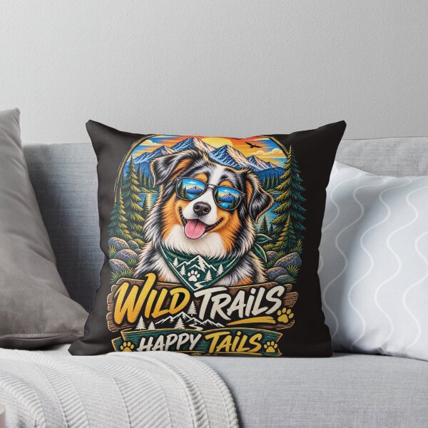 Item preview, Wild Trails Happy Tails Adventure Dog designed and sold by JANAWIYSTUDIO.