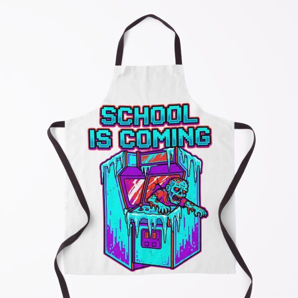 Item preview, School Is Coming Ice Zombie Pixel Art Arcade designed and sold by questark.