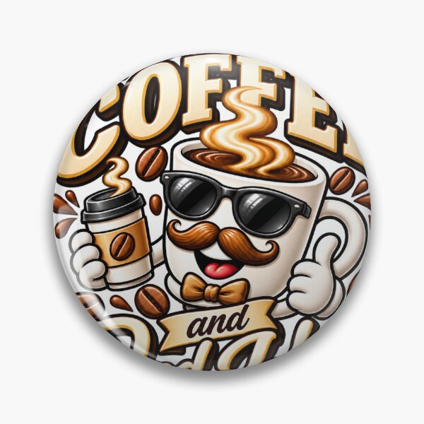Item preview, Fueled by Coffee and Dad Jokes designed and sold by JANAWIYSTUDIO.