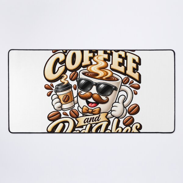 Item preview, Fueled by Coffee and Dad Jokes designed and sold by JANAWIYSTUDIO.