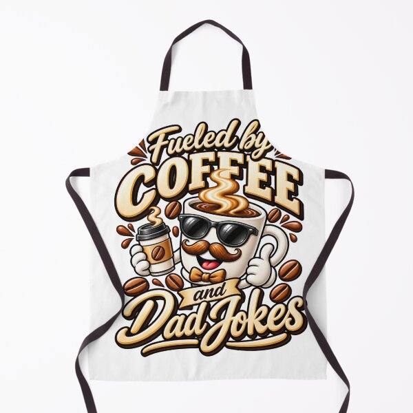 Item preview, Fueled by Coffee and Dad Jokes designed and sold by JANAWIYSTUDIO.