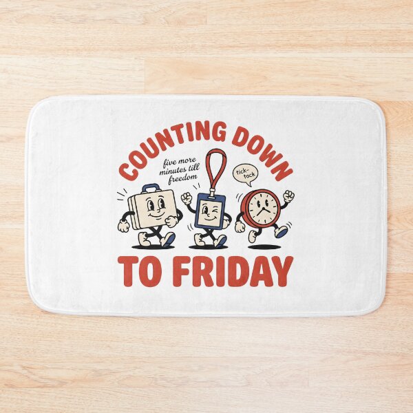 Item preview, Counting Down to Friday – Funny Work Week Countdown Design designed and sold by StickerNestYou.