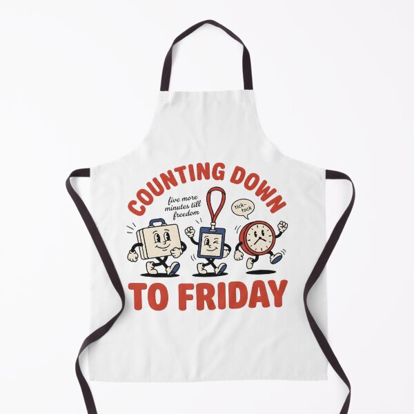 Item preview, Counting Down to Friday – Funny Work Week Countdown Design designed and sold by StickerNestYou.