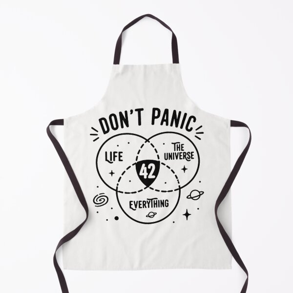 Item preview, DON'T PANIC LIFE THE UNIVERSE EVERYTHING 42 designed and sold by DeliaSue.