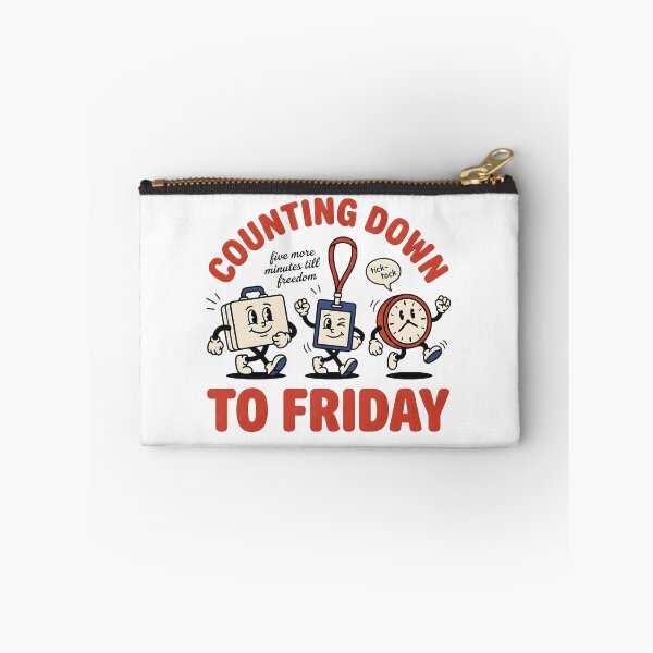 Item preview, Counting Down to Friday – Funny Work Week Countdown Design designed and sold by StickerNestYou.