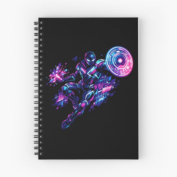 Item preview, Neon Cyber Warrior Futuristic Energy Shield Gamer Hero designed and sold by irfanshikh.
