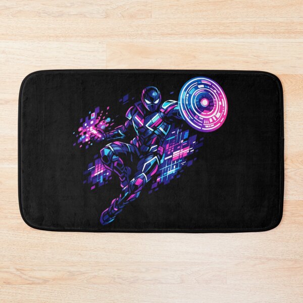 Item preview, Neon Cyber Warrior Futuristic Energy Shield Gamer Hero designed and sold by irfanshikh.