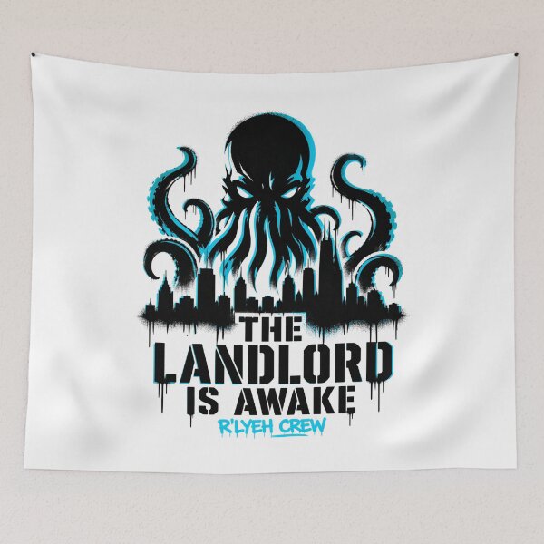 Item preview, The Landlord Is Awake: R'lyeh Crew Skyline designed and sold by Fenay Designs.