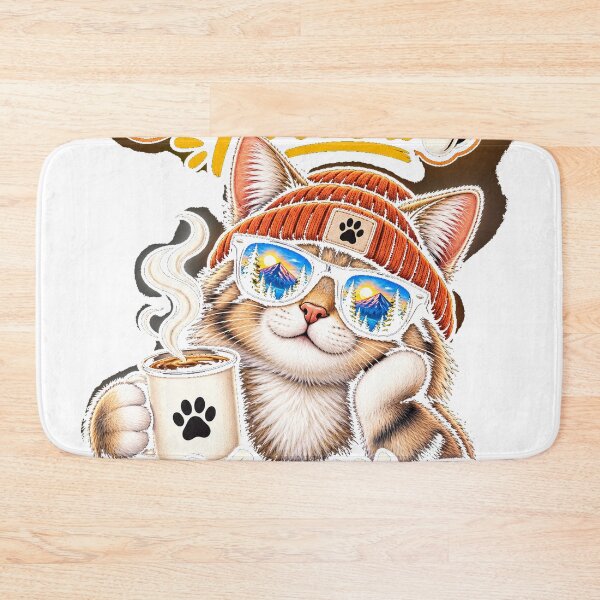 Item preview, Funny Coffee Cat – Coffee First Meow Later designed and sold by JANAWIYSTUDIO.