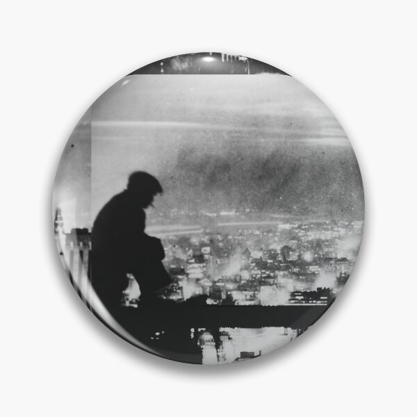 Item preview, New York City at night, sky high vintage black and white photograph designed and sold by Astrid Arkhangelsky.