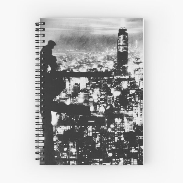 Item preview, New York City at night, sky high vintage black and white photograph designed and sold by Astrid Arkhangelsky.