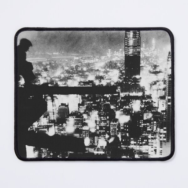 Item preview, New York City at night, sky high vintage black and white photograph designed and sold by Astrid Arkhangelsky.