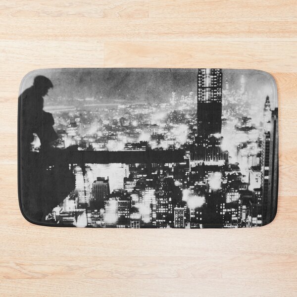 Item preview, New York City at night, sky high vintage black and white photograph designed and sold by Astrid Arkhangelsky.