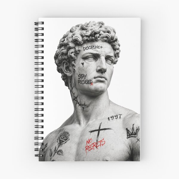 Item preview, Graffiti Marble Statue T-Shirt – Classical Sculpture Street Art Tattoo Design designed and sold by Cavalier-org.