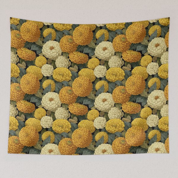Item preview, Trendy Zinnia Floral  - Birthday Flower Pattern - Birthday Gifts For Boyfriend designed and sold by RoyalStarsPatts.
