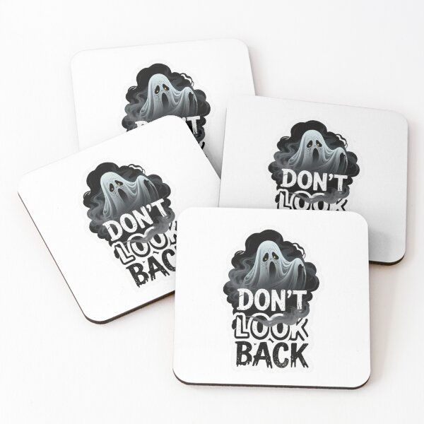 Item preview, Don't Look Back-Spooky Floating Ghost Halloween Horror Sticker designed and sold by carestazafeli.