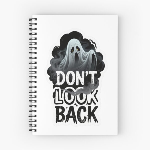 Item preview, Don't Look Back-Spooky Floating Ghost Halloween Horror Sticker designed and sold by carestazafeli.