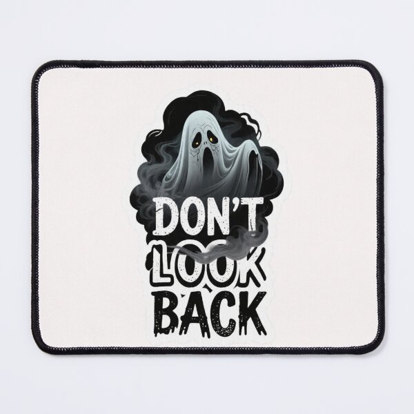 Item preview, Don't Look Back-Spooky Floating Ghost Halloween Horror Sticker designed and sold by carestazafeli.