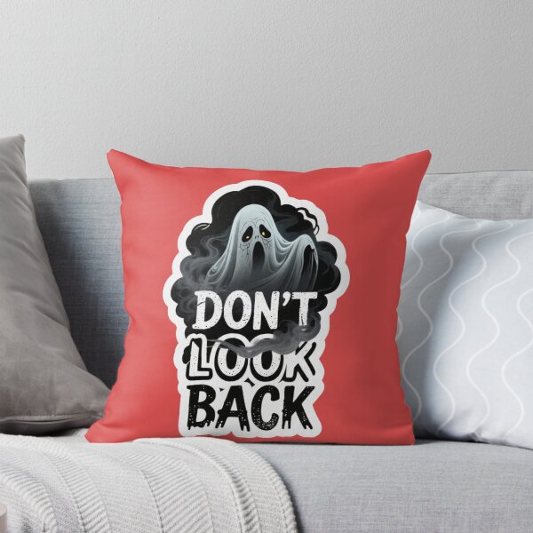 Item preview, Don't Look Back-Spooky Floating Ghost Halloween Horror Sticker designed and sold by carestazafeli.