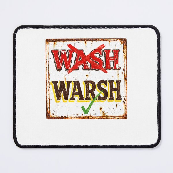 Item preview, Wash or Warsh Funny Regional Dialect Retro Sign designed and sold by thefirstbroo.