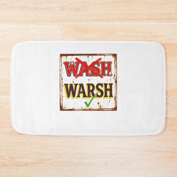 Item preview, Wash or Warsh Funny Regional Dialect Retro Sign designed and sold by thefirstbroo.