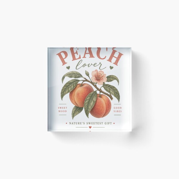 Item preview, Vintage Peach Lover Botanical Illustration designed and sold by IGArte.
