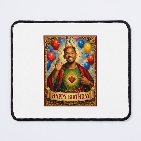 Item preview, Will smith birthday saint celebrity  funny meme holy prank weird designed and sold by CheeseBlueprint.