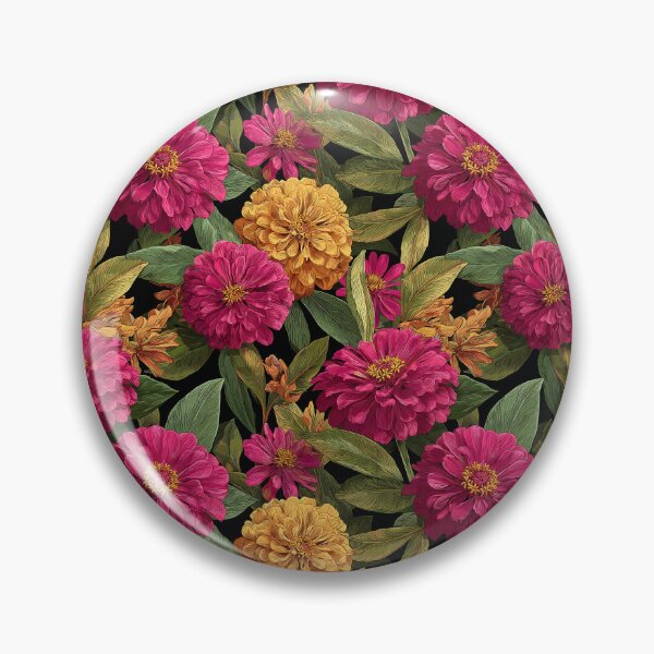 Item preview, Minimalistic Zinnia Print  - Birth Flower Pattern - Birthday Gifts For Dad designed and sold by RoyalStarsPatts.
