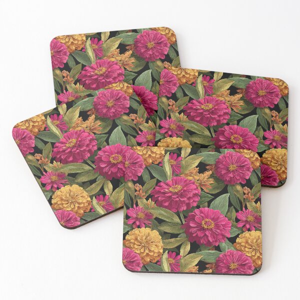 Item preview, Minimalistic Zinnia Print  - Birth Flower Pattern - Birthday Gifts For Dad designed and sold by RoyalStarsPatts.