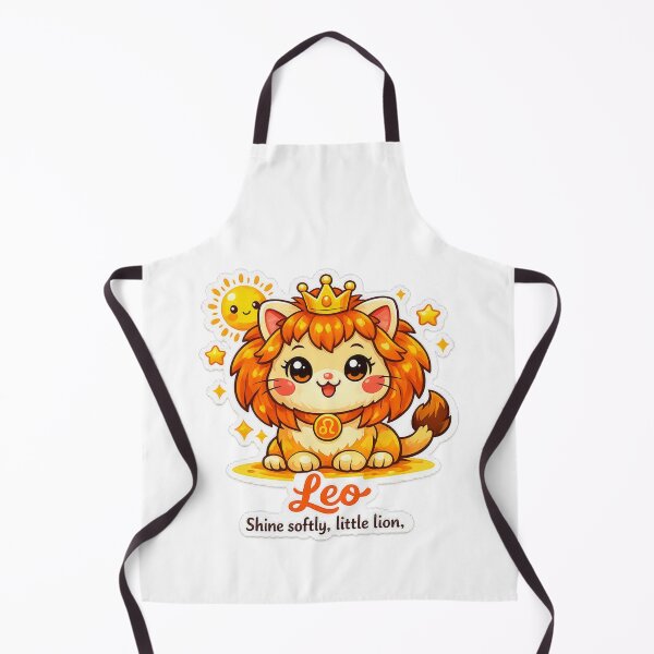Item preview, Leo Kawaii Cat sticker on a background with sunny colours ,Lion ,zodiac sign designed and sold by wallartofmio.