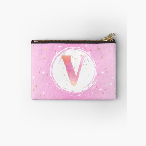 Artikelvorschau, Buchstabe V Monogramm rosa Aquarell entworfen und verkauft von iRenza.