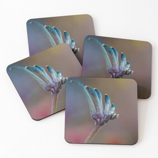 Item preview, Blue Masquerade Kangaroo Paw Macro 2 – Fine Art Photography Print designed and sold by MinzMarchStudio.