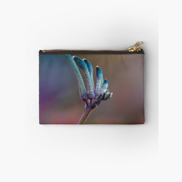 Item preview, Blue Masquerade Kangaroo Paw Macro 2 – Fine Art Print designed and sold by MinzMarchStudio.