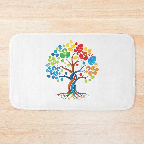 Item preview, Rainbow Tree of Life – Colorful Abstract Spiritual Nature Art designed and sold by Awarrie.
