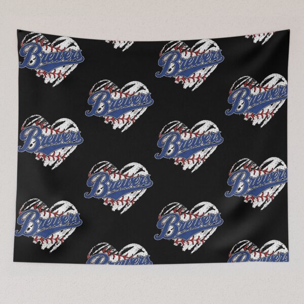 Item preview, Brewers Baseball Heart Love Fan Design designed and sold by thefirstbroo.