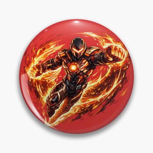 Item preview, Fire Energy Warrior Flaming Armor Action Hero designed and sold by irfanshikh.