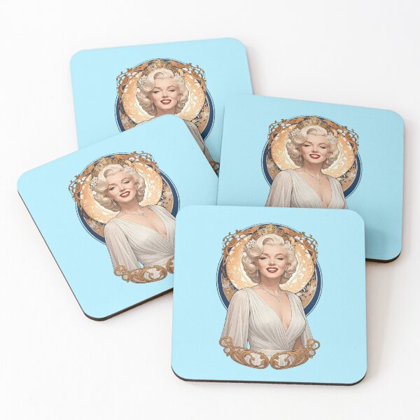 Item preview, Marilyn Monroe Vintage Art Nouveau Floral Tribute designed and sold by BorgSpareParts.