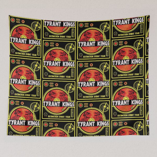 Item preview, Tyrant Kings - Extinction Event Tour T-Rex DJ Retro Music designed and sold by ViniBall.