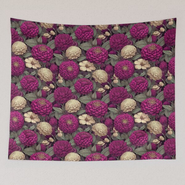 Item preview, Colorful Zinnia Floral  - Retro Flower Floral - Birthday Gifts For Her designed and sold by RoyalStarsPatts.