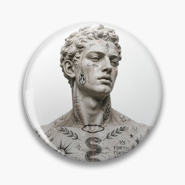 Item preview, Graffiti Marble Statue T-Shirt – Classical Sculpture Street Art Tattoo Design designed and sold by Cavalier-org.