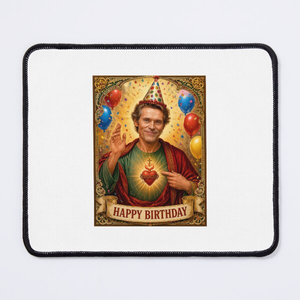 Item preview, Willem dafoe birthday saint celebrity funny meme holy prank weird designed and sold by CheeseBlueprint.